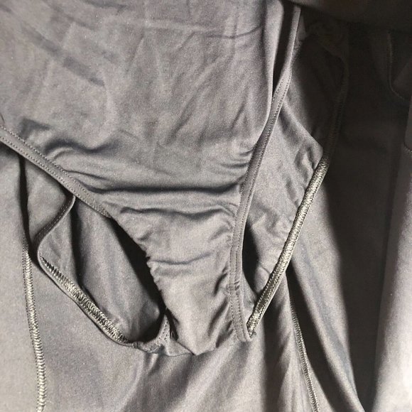 It Figures Women's 10 Swim Dress One Piece Swimsuit Padded Black A-Line Flowy - Picture 9 of 16